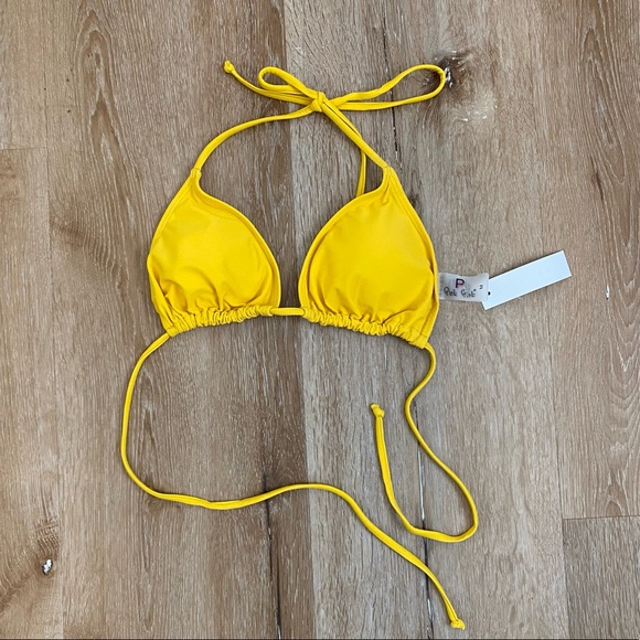 Yellow string Bikini - Picture 2 of 8